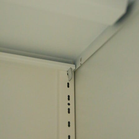 ตู้เอกสารเหล็กบานเปิดสูงบนกระจก-ทึบล่าง MEDILA รุ่น SH0008BE ขนาด85*39*180ซม. สีเบจ_2